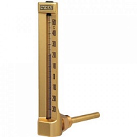 Промышленный стеклянный термометр с первичной поверкой, угловой, Wika